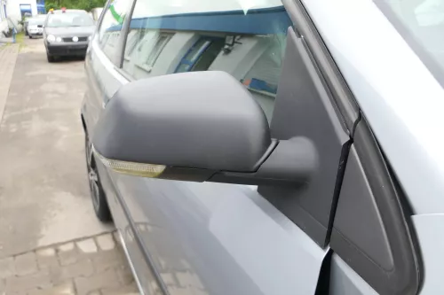 VW Polo 9N 9N3 elektrischer Spiegel Außenspiegel rechts schwarz matt Blinker