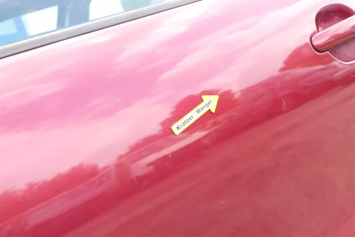 Seat Leon Toledo 1M Tür vorne links Fahrertür rot LS3R (169758)