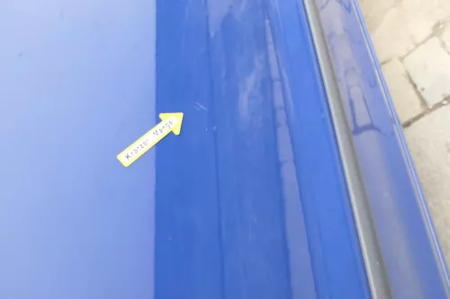 VW Fox 5Z Tür vorne rechts Beifahrertür blau LL5M (169903)