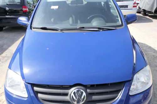 VW Fox 5Z Motorhaube Klappe vorn vorne blau LL5M Haube
