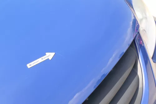 VW Fox 5Z Motorhaube Klappe vorn vorne blau LL5M Haube (169906)