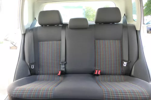 VW Polo 9N 9N3 Sitz Rückbank Sitzfläche Sitze 3 Punkt Gurt hinten mit Kopfstütze (169949)