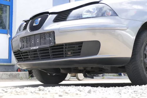 Seat Ibiza 6L Stoßstange Frontstoßstange vorne grau LS7U bis caAnfang2006 (169958)