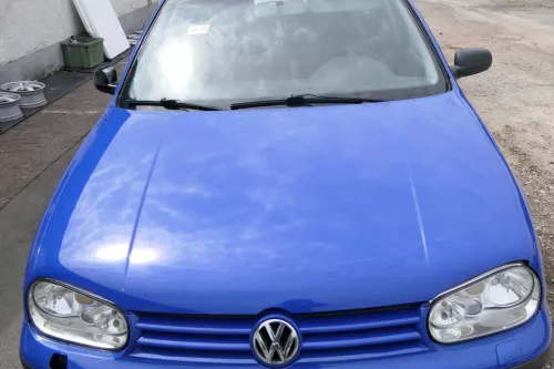 VW Golf 4 Motorhaube Haube Klappe vorne blau LW5Z (170100)