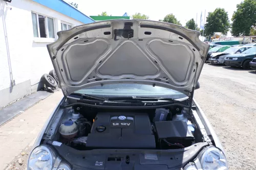 VW Polo 9N Motorhaube Klappe vorne silber grau LA7W reflexsilber bisca.Bj. 2004 (170115)