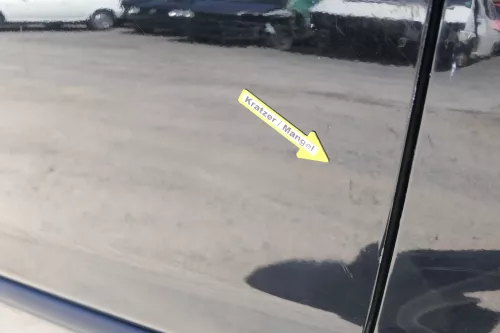 VW Fox 5Z Tür vorne links Fahrertür schwarz L041 (170166)