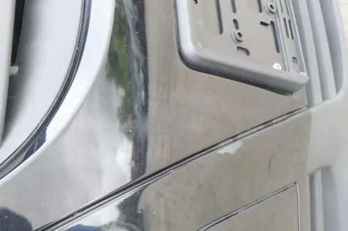 VW Fox 5Z Stoßstange vorne Stoßfänger schwarz LC9Z mit Grill (170195)