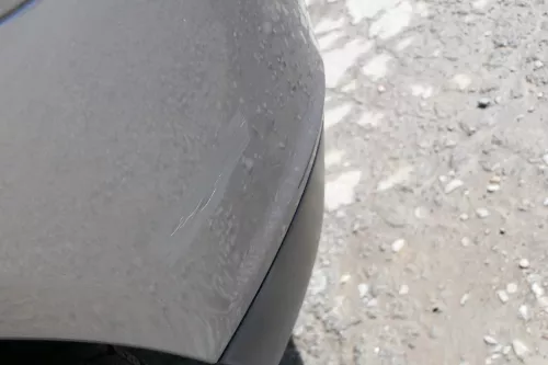 Seat Ibiza 6L Stoßstange Heckstoßstange hinten grau LS7U (170348)
