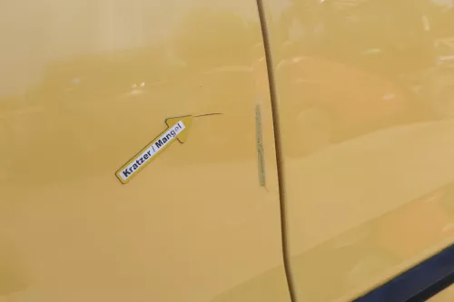 VW Fox 5Z Tür vorne links Fahrertür gelb LY1C - ohne Anbauteile (170407)