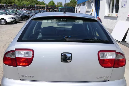 Seat Leon 1M Heckklappe Klappe hinten Kofferraumklappe silber grau LS7N Spoiler (170427)