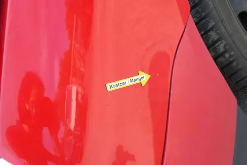 VW Lupo Kotflügel vorne links rot LP3G vorn (170465)