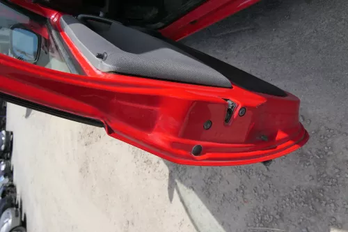 VW Lupo Seat Arosa Tür vorne links Fahrertür rot LP3G (mechanischer Fenster (170466)