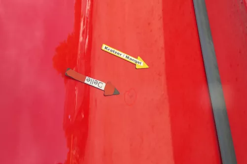 VW Lupo Seat Arosa Tür vorne links Fahrertür rot LP3G (mechanischer Fenster (170466)