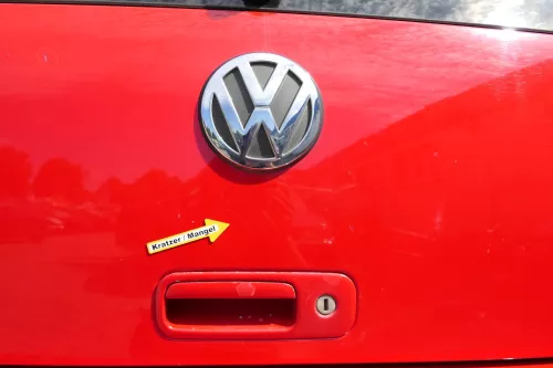 VW Lupo 6X Heckklappe Klappe Kofferraumklappe Scheibe rot LP3G (170469)