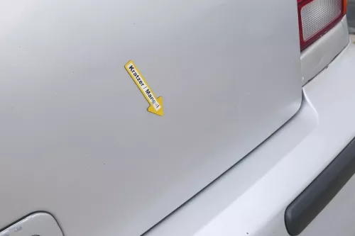 Polo 6N2 Heckklappe Klappe hinten Kofferraumklappe silber LB7Z Scheibe (170482)