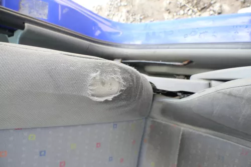 Seat Arosa VW Lupo Sitz vorn links Fahrersitz Höhenverstellung höhenverste grau (170569)