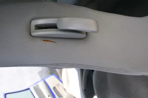 Seat Arosa VW Lupo Sitz vorn links Fahrersitz Höhenverstellung höhenverste grau (170569)