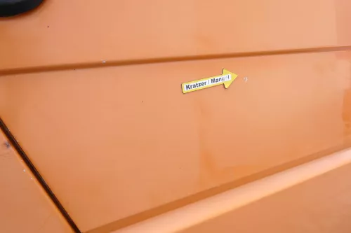 VW T4 Tür vorne rechts orange LP2C Beifahrertür 701831056H bis ca1996 ohne Anbau (170592)
