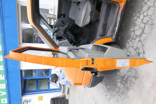 VW T4 Tür vorne links orange LP2C Fahrertür 701831055H bis ca1996 ohneAnbauteile (170597)