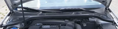 Audi A3 8P Abdeckung Windlauf Verkleidung Wischer Wasserkasten Wasserabweiser