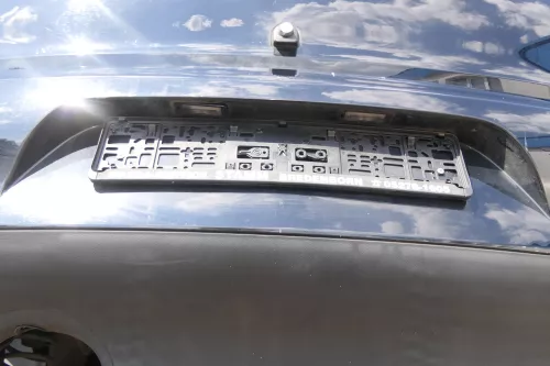 VW Fox 5Z Stoßstange hinten Stoßfänger schwarz L041 uni Heckstoßstange (170843)