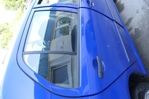 Skoda Fabia 6Y Limousine Schrägheck Tür hinten rechts blau LF5K (170900)