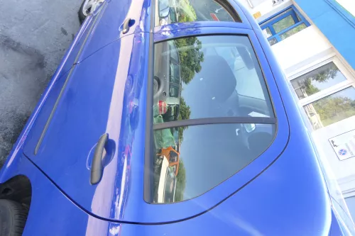 Skoda Fabia 6Y Limousine Schrägheck Tür hinten links blau LF5K (170903)