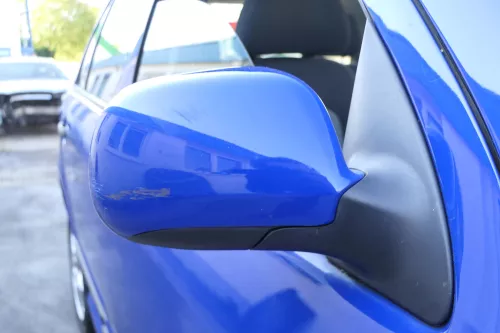 Skoda Fabia 6Y elektrisch Spiegel Außenspiegel rechts mit Glas blau LF5K