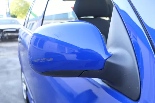 Skoda Fabia 6Y elektrisch Spiegel Außenspiegel rechts mit Glas blau LF5K (170907)
