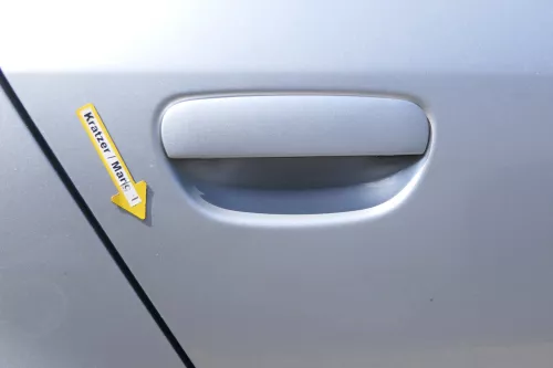 Audi A6 4B C5 Tür Türblatt hinten rechts grau silber LY7M (170930)