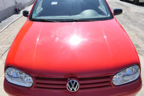 VW Golf 4 Motorhaube Haube Klappe vorne rot LP3G (171074)