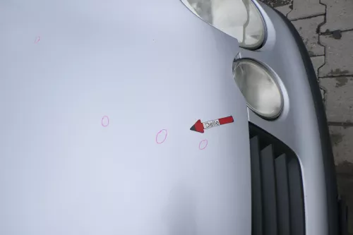VW Polo 9N Motorhaube Klappe vorne silber grau LA7W reflexsilber bisca.Bj.2004 (171149)