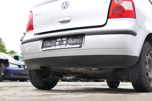 VW Polo 9N 9N3 Stoßstange Heckstoßstange hinten silber grau LA7W (171157)