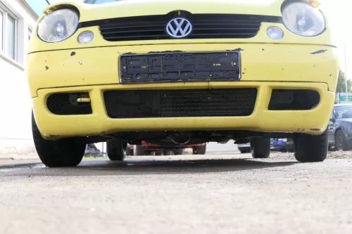VW Lupo 6X Stoßstange vorne Frontstoßstange Stoßfänger gelb LD1B Sport 
