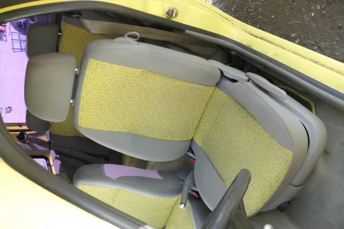 Seat Arosa VW Lupo Sitz vorn links Fahrersitz Höhenverstellung höhenverste gelb (171250)
