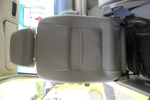 Seat Arosa VW Lupo Sitz vorn links Fahrersitz Höhenverstellung höhenverste gelb (171250)