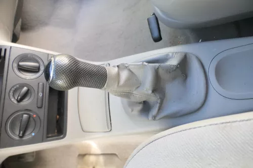 VW Lupo Polo 6N Schaltknauf Schaltsack Schaltung Schaltknüppel grau (171252)