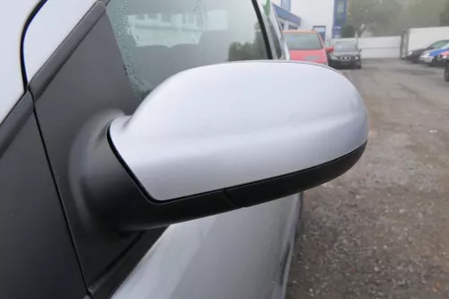 VW Fox 5Z manueller Spiegel Außenspiegel + Glas links silber grau LA7W (171262)