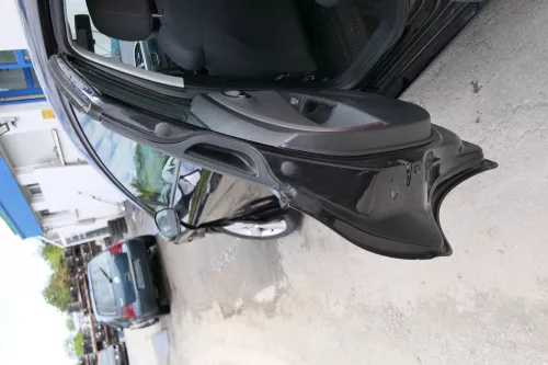 Seat Leon 1P Tür hinten links schwarz LC9Z metallic - ohne Anbauteile (171313)