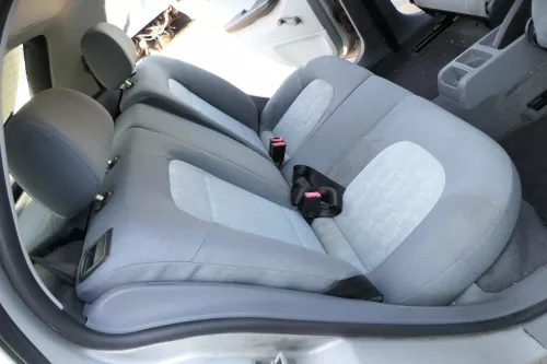 Skoda Fabia 6Y Rückbank Rücksitzbank Sitz Rücksitz hinten + 2x Kopfstützen b (171577)