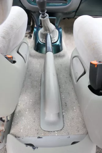 VW Sharan 7M Galaxy WGR Handbremse Feststellbremse Verkleidung Abdeckung grau (171648)