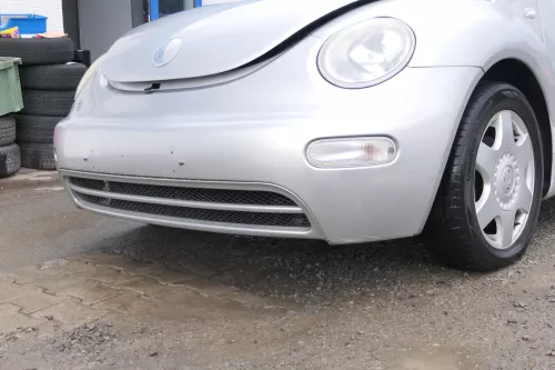 VW New Beetle 9C Stoßstange vorne Stoßfänger vorn silber grau LG9R (171718)