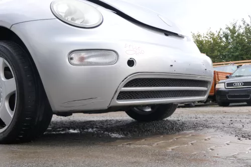 VW New Beetle 9C Stoßstange vorne Stoßfänger vorn silber grau LG9R (171718)