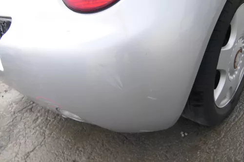 VW New Beetle 9C Stoßstange hinten Stoßfänger grau silber LG9R Heckstoßfänger (171732)