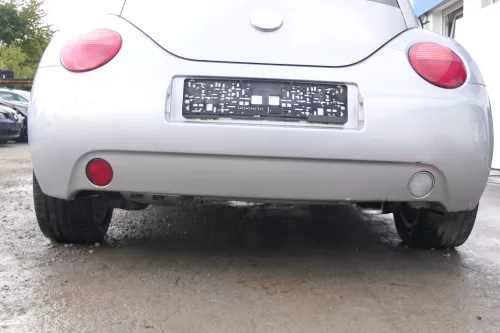 VW New Beetle 9C Stoßstange hinten Stoßfänger grau silber LG9R Heckstoßfänger (171732)