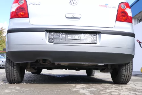 VW Polo 9N 9N3 Stoßstange Heckstoßstange hinten silber LA7W (171772)