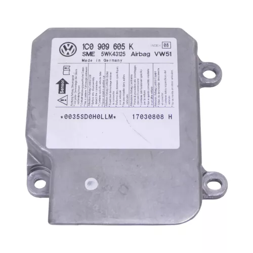 VW Polo 9N 9N3 Steuergerät Airbag Airbagsteuergerät 1C0909605K 016 2/3-Türer (171776)