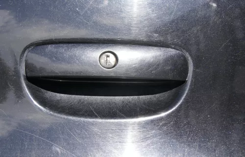 VW Polo 9N 9N3 Griff Heckkklappe Heckklappengriff schwarz L041 (171825)