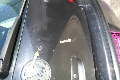 VW Polo 9N3 9N Heckklappe Kofferraumklappe Klappe schwarz LC9Z - Scheibe (171826)
