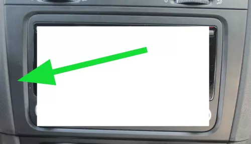 VW Golf 6 5K Mittelkonsole Blende Abdeckung Radio Verkleidung Schacht